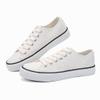 ANTLULU Womens Canvas Shoes Low Top and Lace up Fashion Casual Sneakers Black and White Classic, 8.5 view 3