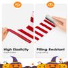 Century Star Striped Kids Boys Halloween Socks Girls Toddler Tube Knee High Cotton Stockings - 1 Pair Black Yellow Strip 9-12 Years view 3