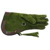 MEDENTRA Falconry Gloves Nubuck Leather Eagle Hunting Birds Hawk Green 14" Long Cuff view 2