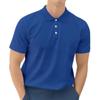 Ymosrh Mens Polo Shirts, Short Sleeve Solid Color Golf Shirt Fashion Casual Work Collar T-Shirt Tshirts Men's Short Shirts (3XL, Royal Blue) view 1