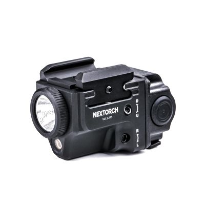 NEXTORCH WL22R Pistol Light with Red Beam, 650 Lumen Rechargeable Tactical Weapon Light with Dual Side Switches & New Rail System for Compact and Full Size Pistol Accessories