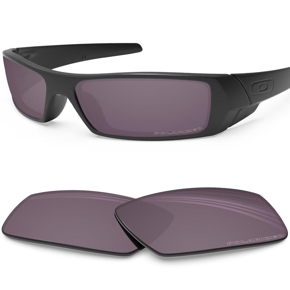 BLAZERBUCK Anti-salt Polarized Replacement Lenses for Oakley Gascan OO9014 - Grey Iridium