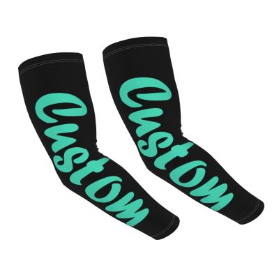 WOTYAPA Custom Arm Sleeves,Personalized Cooling Sleeves for Men Women,Sun Protection Sleeves to Cover Arms Cooling Sports Compression Arm Sleeve