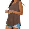 KICILVS Plus Size Tank Tops for Women Summer Sleeveless V Neck Casual Tank Tops Blouse Shirts Casual Solid Color Tunics view 4