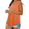 KICILVS Plus Size Tank Tops for Women Summer Sleeveless V Neck Casual Tank Tops Blouse Shirts Casual Solid Color Tunics view 4