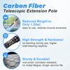 DOBEN Carbon Fiber Telescoping Boat Hook, Boat Hooks for Docking with Telescoping Extension Pole, Lightweight and Sturdy Push Pole with 3/4" Thread Boating Accessories 3.5-12FT view 2