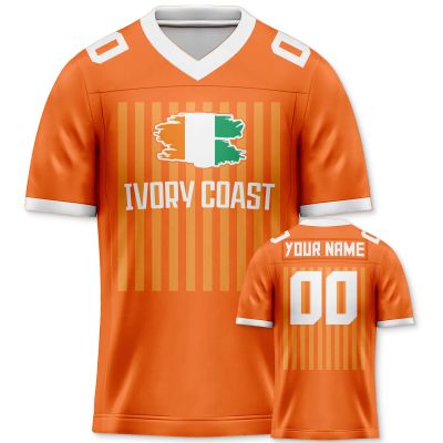 2026 Custom Football Jersey Ivory Coast National Soccer Desgin Fashion Country Colorways for Football & Soccer Fans Gift Personalized Your Favorite Name and Number for Men Women Youth Kids