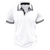 Ymosrh Slim Fit Polo Shirts for Men, Business Casual Golf T-Shirts Summer Pullover Tennis Tops Shirts Clothes (3XL, White) view 4