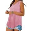 KICILVS Plus Size Tank Tops for Women Summer Sleeveless V Neck Casual Tank Tops Blouse Shirts Casual Solid Color Tunics view 4