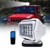 YXHQWEF-CXBFHS Boat Spotlight, 12V LED Search Light Spot Lights, 50W 360 Deg Rotating Remote Control Work Light for SUV Marine Boat Truck Car,White view 1