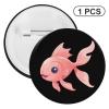 Goldfish Pin Buttons Round Cute Brooch Pins Badges Lapel Pins 1PCS view 3