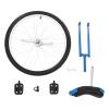 CRYBY 24 Inch Wheel Unicycle, Outdoor Leakproof Tire Wheel Cycling One Wheel Bike with 2 Pedals, Adjustable Height Outdoor Sports Entertainment Exercise Unicycle, Weight Limit 176lbs view 3