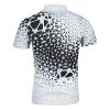 Ymosrh Mens Clothing Shirts, Short Sleeve Graphic Print Golf Polos Business Casual Work Collar Tshirts Men Big Shirts Polos (XXL, Gray) view 2
