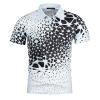 Ymosrh Mens Clothing Shirts, Short Sleeve Graphic Print Golf Polos Business Casual Work Collar Tshirts Men Big Shirts Polos (XXL, Gray) view 3