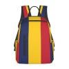 MDATT Flag Of Chad Backpacks Lightweight With 1 Main Compartment, Tote Shoulder Hiking Bag, Black view 1