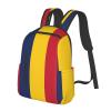 MDATT Flag Of Chad Backpacks Lightweight With 1 Main Compartment, Tote Shoulder Hiking Bag, Black view 2
