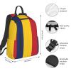 MDATT Flag Of Chad Backpacks Lightweight With 1 Main Compartment, Tote Shoulder Hiking Bag, Black view 4