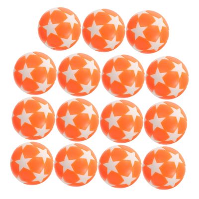 VICASKY 15pcs Table Soccer Balls Mini Foosball Accessories Durable Orange White Balls for Indoor Games Fun for Family Gatherings and Competitions