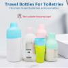 FOROUME 35 Pack Elastic Sleeves for Leak Proofing, Cruise Ship Essentials, Travel Accessories Luggage for Women Men, Travel Essentials Silicone Bottle Covers, Fit Most Travel Size Bottles Toiletries view 3
