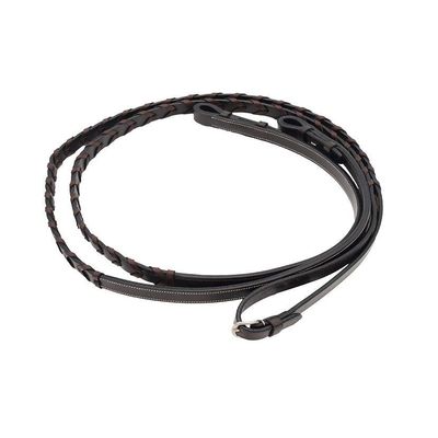 ARAMAS Plain Lace Reins - 3/4 Inch Wide, 60'', Brown