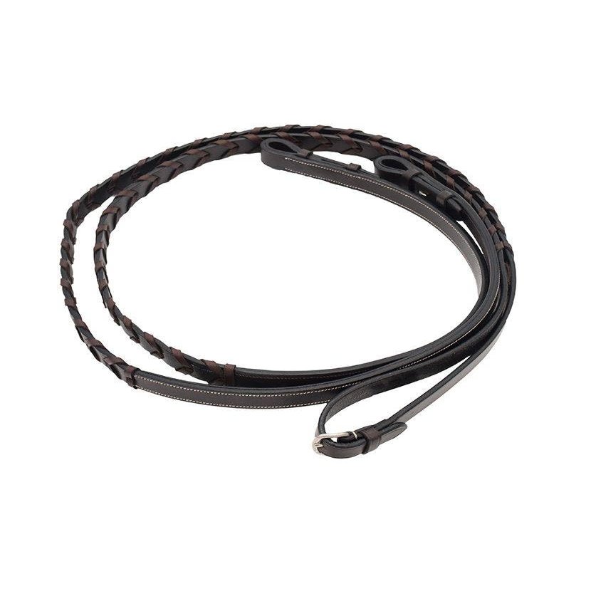 ARAMAS Plain Lace Reins - 3/4 Inch Wide, 60'', Brown
