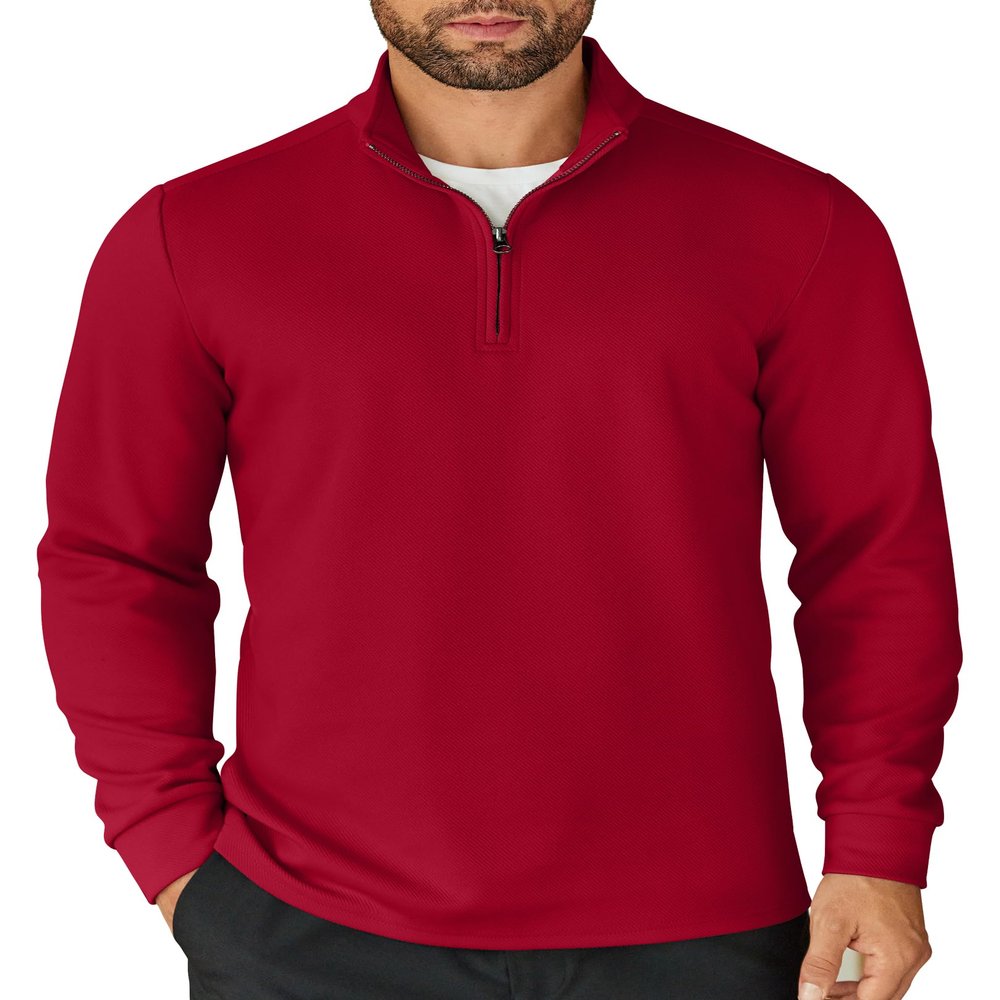 COOFANDY Mens Quarter Zip Up Pullover Lightweight Mock Neck Sweatshirt