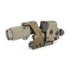 558 Red Green Dot Reflex Holographic Sight&G33X Magnifier Scope&FTC Flip QD Magnifier Scope Mount&Fast Scope Riser Mount Picatinny Rail Combo,2.26" Optical Centerline Height,Fit 20MM Rail Mount,Tan view 1