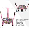 Eco-friendly Hoverboard Seat Attachment - Cool Seat, Swivel Wheel, Adjustable Length - Compatible with 6.5", 8", 8.5", 10" Hoverboards - Safe & Enjoyable Riding for Kids and Teenager view 4