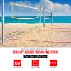 YUXUXU Professional Beach Volleyball Lines for Sand-2inch [Doubles 2V2, Short Court 26.3' X 52.6'], Highly Visible, All-Weather, with Stainless Anchors & Sand Bags - Red and Blue view 3