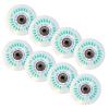 NineFit Basics Roller Skate Wheels Indoor/Outdoor 8-Pack LED Inline Skate Wheels, 90A Freestyle Durable Brake Wheels, with Bearings Core, Replacement Light Up Pulley,D,110mm view 1