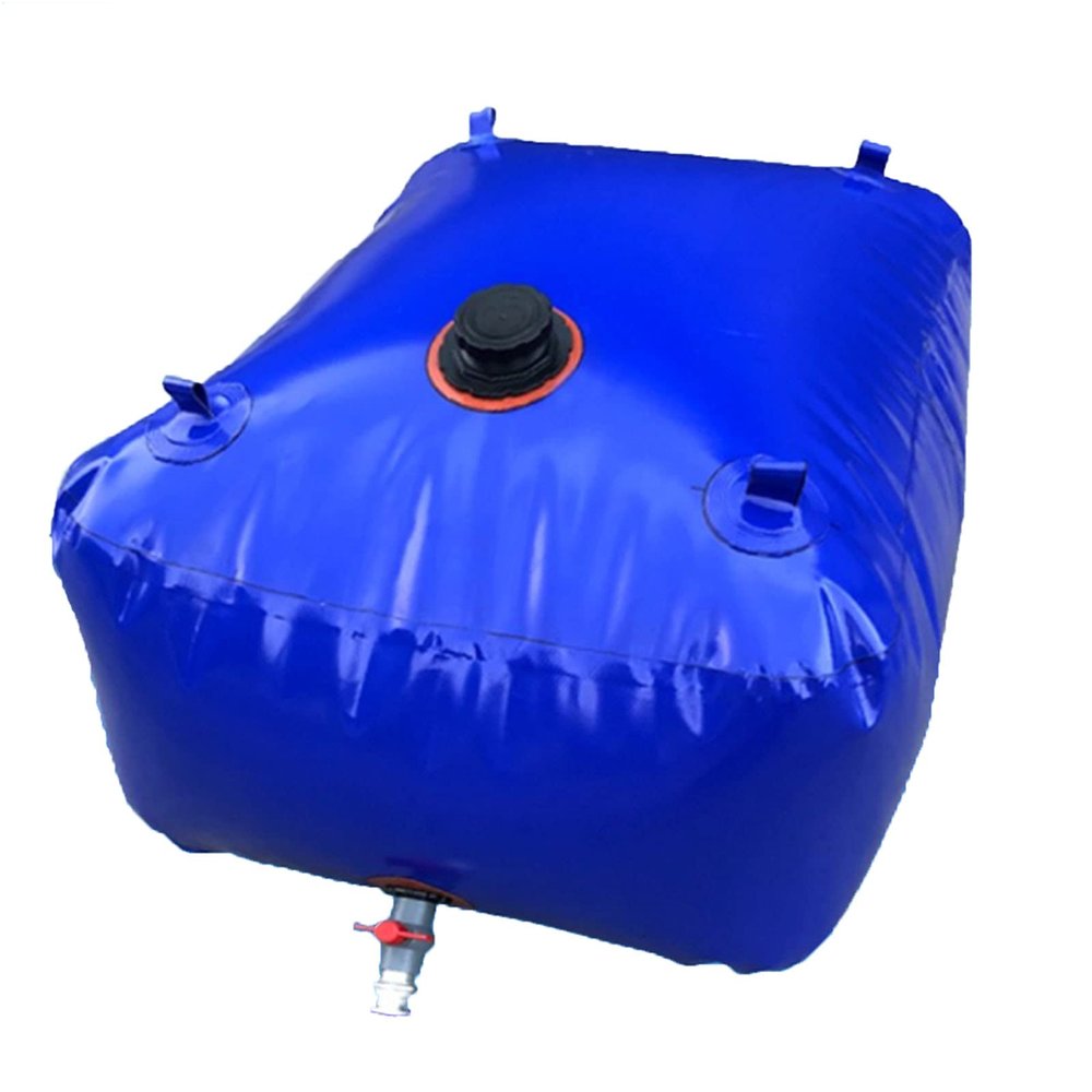 Portable Foldable Water Bag Outdoor Mobile Emergency Water Tank PVC Anti-Drop Wear-Resistant Used for Drought Relief and Water Storage in Rural Areas (1 * 0.7 * 0.5 (350 liters))