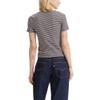 Levi's Women's Muse Short Sleeve Tee Shirt, (New) Vanilla Stripe Caviar, XX-Large view 2