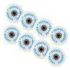 Roller Skate Wheels Indoor/Outdoor 8-Pack LED Inline Skate Wheels, 90A Freestyle Durable Brake Wheels, with Bearings Core, Replacement Light Up Pulley,C,70mm view 1