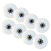 NineFit Basics Roller Skate Wheels Indoor/Outdoor 8-Pack LED Inline Skate Wheels, 90A Freestyle Durable Brake Wheels, with Bearings Core, Replacement Light Up Pulley,A,62mm view 1