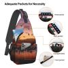 Bosque Del Apache Wildlife Refuge Sling Bag Backpack For Men Cross Chest Bag Crossbody Shoulder Bag Travel Hiking Daypack view 4