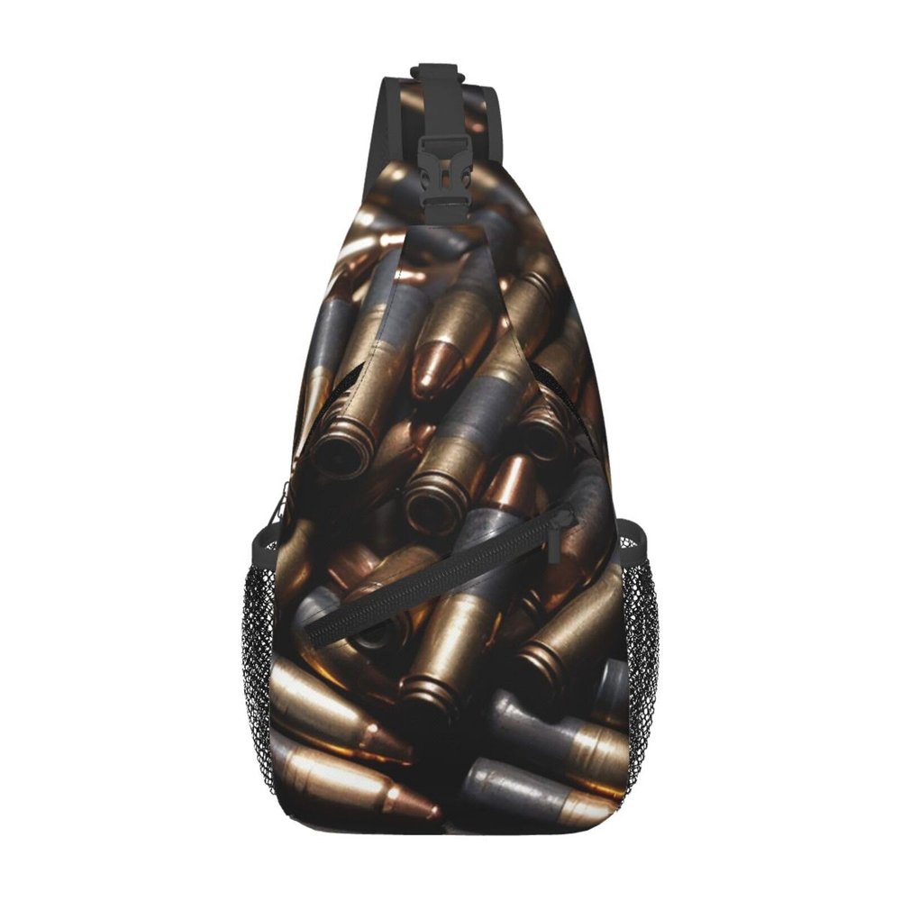 HJTRW Bullet Sling Bag Backpack For Men Cross Chest Bag Crossbody Shoulder Bag Travel Hiking Daypack