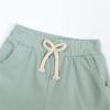 KAGAYD Toddler Baby Boy Girl Solid Color Shorts Elastic Waist Casual Short Trousers Spring Summer (Green, 4-5 Years) view 3