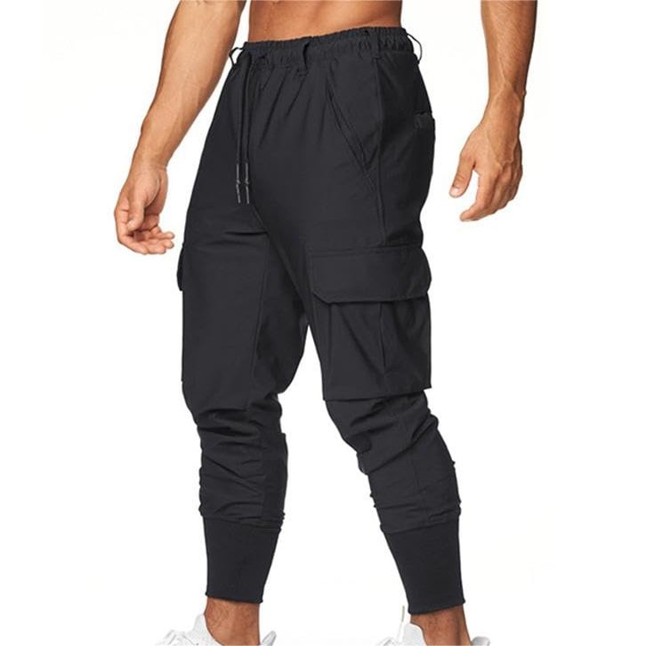 Helewala Men's Cargo Pants - Versatile Outdoor Wear Quick-Drying Pants with Multiple Pockets (US, Alpha, XX-Large, Regular, Regular, Black)