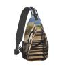 HJTRW Board Walk Stair Sling Bag Backpack For Men Cross Chest Bag Crossbody Shoulder Bag Travel Hiking Daypack view 2