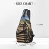 HJTRW Board Walk Stair Sling Bag Backpack For Men Cross Chest Bag Crossbody Shoulder Bag Travel Hiking Daypack view 3
