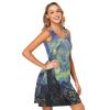 ALAZA Artwork Starry Night Women Summer Dresses Casual Sleeveless Sundress with Pockets Tank Dress L view 4