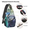 HJTRW Cute Sea Animal Manatee Sling Bag Backpack For Men Cross Chest Bag Crossbody Shoulder Bag Travel Hiking Daypack view 4