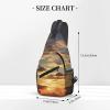 HJTRW Dusk Clouds Sling Bag Backpack For Men Cross Chest Bag Crossbody Shoulder Bag Travel Hiking Daypack view 3