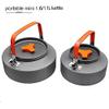 ZSLBMD Camping Kettle Outdoor Kettle Ultralight Camping Tableware Travel Tableware Outdoor Hiking Teapot Outdoor Picnic Set(Size:L) view 2