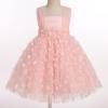 Toddler 3D Flower Tulle Tutu Dress Baby Girls Sleeveless Flower Birthday High Low Christening Formal Pageant Wedding Princess Party Dresses Cake Smash Outfit for Photo Shoot Pink Floral 18-24 Months view 3