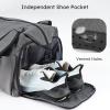 Kookoomia Gym Bag for Men with Shoes Compartment and Wet Pocket Convertible Duffle Bag and Gym Backpack Waterproof Sports Bags for Men with 2 Bottle Holders Multipurpose Weekender Overnight Bag - Grey view 4