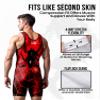 Exxact Sports Sublimated Men's Wrestling Singlet, High-Performance Powerlifting Singlet, Wrestling Singlets for Men (AL, Spider) view 3