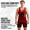 Exxact Sports Sublimated Men's Wrestling Singlet, High-Performance Powerlifting Singlet, Wrestling Singlets for Men (AL, Spider) view 4