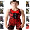 Exxact Sports Sublimated Youth Wrestling Singlet For Boys, Premium Powerlifting Singlet, Kids Wrestling Singlets For Training (YM, Spider) view 1