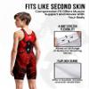 Exxact Sports Sublimated Youth Wrestling Singlet For Boys, Premium Powerlifting Singlet, Kids Wrestling Singlets For Training (YM, Spider) view 3